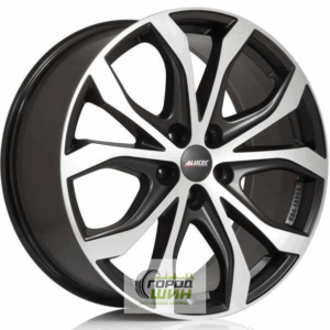 Alutec W10X 8x18 5*127 ET53 DIA71.6 Racing black front polished Литой