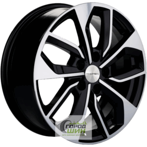 Khomen KHW 1703 7x17 5*112 ET49 DIA57.1 Black-FP Литой