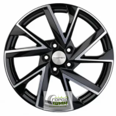 Khomen KHW 1714 7x17 5*114.3 ET47 DIA66.1 Black-FP Литой