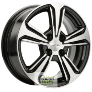 Khomen KHW 1502 6x15 4*100 ET45 DIA54.1 Black-FP Литой
