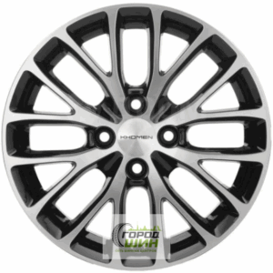 Khomen KHW 1506 6x15 4*100 ET48 DIA54.1 Black-FP Литой