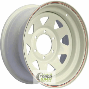 Off Road Wheels Niva 7x15 5*139.7 ET25 DIA98.5 White Штампованный