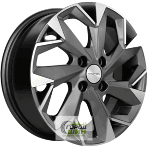Khomen KHW 1508 6x15 4*100 ET50 DIA60.1 Gray-FP Литой