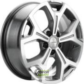 Khomen KHW 1710 7x17 5*114.3 ET37 DIA66.6 Gray-FP Литой
