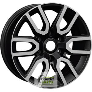 Khomen KHW 1723 8x17 6*139.7 ET36 DIA100.1 Black-FP Литой