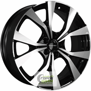 Khomen KHW 1906 7x19 5*108 ET45 DIA65.1 Black-FP Литой
