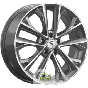 Скад КР012 7x18 5*114.3 ET53 DIA54.1 Diamond gloss graphite Литой