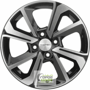 Khomen KHW 1501 6x15 4*100 ET45 DIA56.6 Black-FP Литой