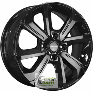 Khomen KHW 1501 6x15 4*100 ET45 DIA56.6 Black Литой