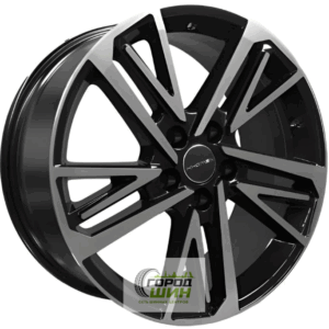 Khomen KHW 1815 8x18 5*108 ET47 DIA60.1 Black-FP Литой