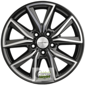 Khomen KHW 1706 7x17 5*108 ET50 DIA63.3 Black-FP Литой