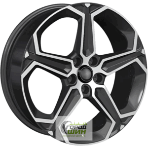Khomen KHW 1909 7.5x19 5*108 ET46 DIA63.3 Black-FP Литой