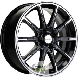 Khomen KHW 1707 6.5x17 4*100 ET43 DIA60.1 Black-FP Литой
