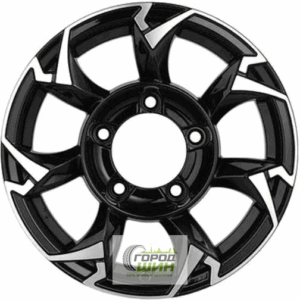 Khomen KHW 1505 5.5x15 5*139.7 ET5 DIA108.1 Black-FP Литой