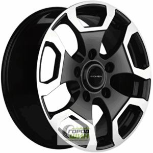 Khomen KHW 1725 6.5x17 5*139.7 ET35 DIA98.5 Black-FP Литой