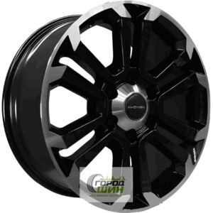 Khomen KHW 1817 7.5x18 6*139.7 ET38 DIA100.1 Black-FP Литой