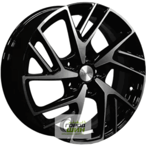 Khomen KHW 1722 6.5x17 5*114.3 ET40 DIA64.1 Black-FP Литой