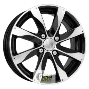 K&K Джемини 6x15 4*100 ET45 DIA54.1 Алмаз черный Литой