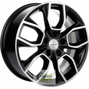 Khomen KHW 1713 7x17 5*114.3 ET48.5 DIA67.1 Black-FP Литой