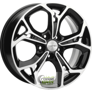 Khomen KHW 1702 7x17 5*114.3 ET40 DIA66.1 Black-FP Литой